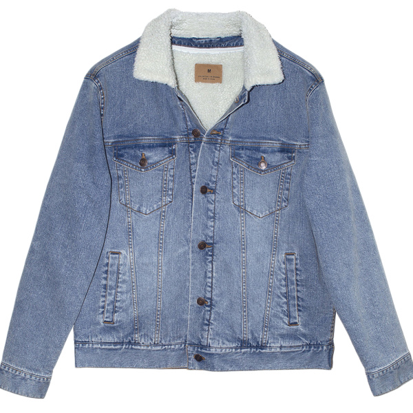 Unisex Sherpa-Lined Denim Jacket Thumbnail