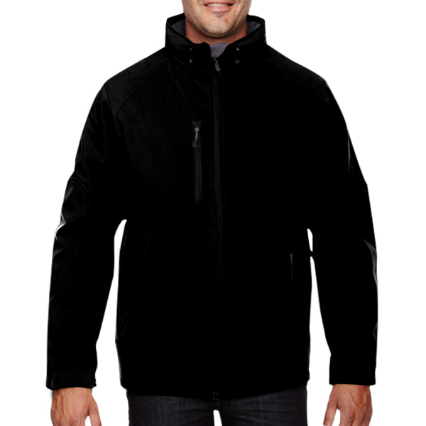 Men's Glacier Insulated Three-Layer Fleece Bonded Soft Shell Jacket with Detachable Hood Thumbnail