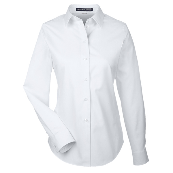 Ladies' Crown Collection® Royal Dobby Woven Shirt Thumbnail