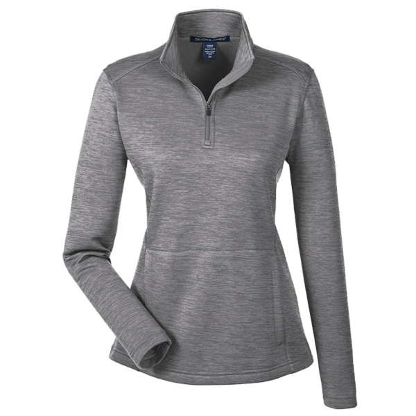 Ladies' Newbury Mélange Fleece Quarter-Zip Thumbnail