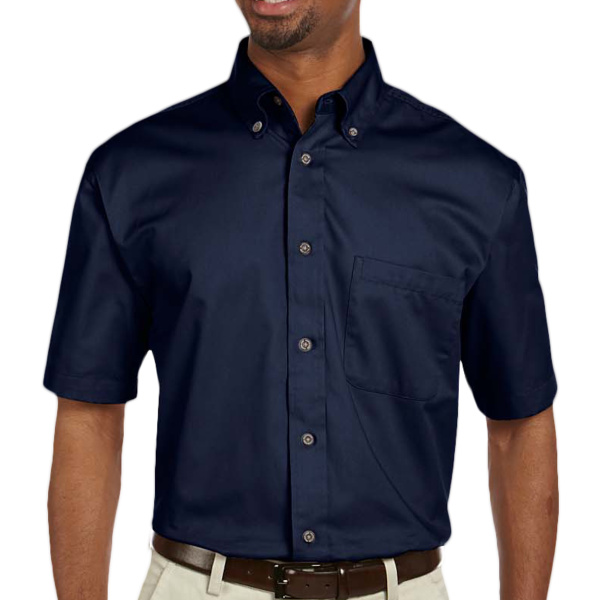Men's Easy Blend™ Short-Sleeve Twill Shirt with Stain-Release Thumbnail