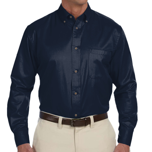 Men's Tall Easy Blend™ Long-Sleeve Twill Shirt with Stain-Release Thumbnail