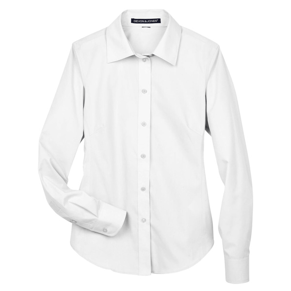 Women's Crown Collection® Broadcloth Woven Dress Shirt Thumbnail