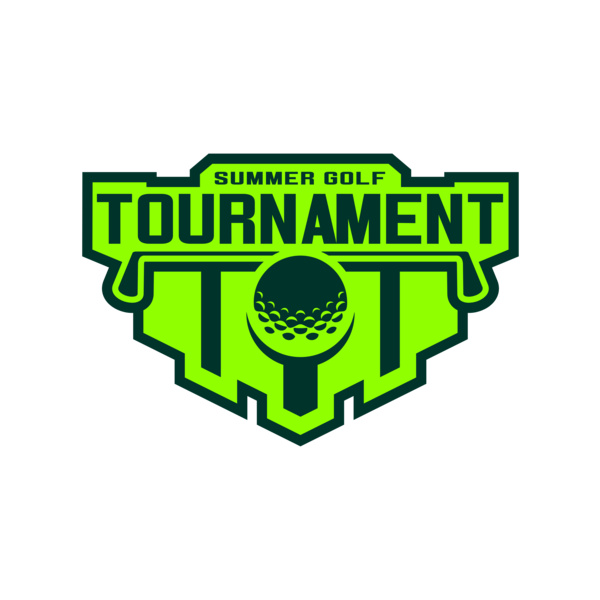 Tournament Summer golf logo template Thumbnail