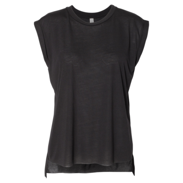 Women’s Flowy Rolled Cuffs Muscle Tee Thumbnail