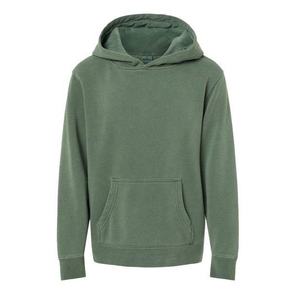 Youth Midweight Pigment-Dyed Hooded Sweatshirt Thumbnail