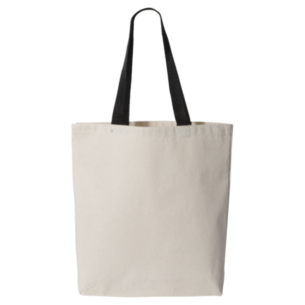 11L Canvas Tote with Contrast-Color Handles Thumbnail